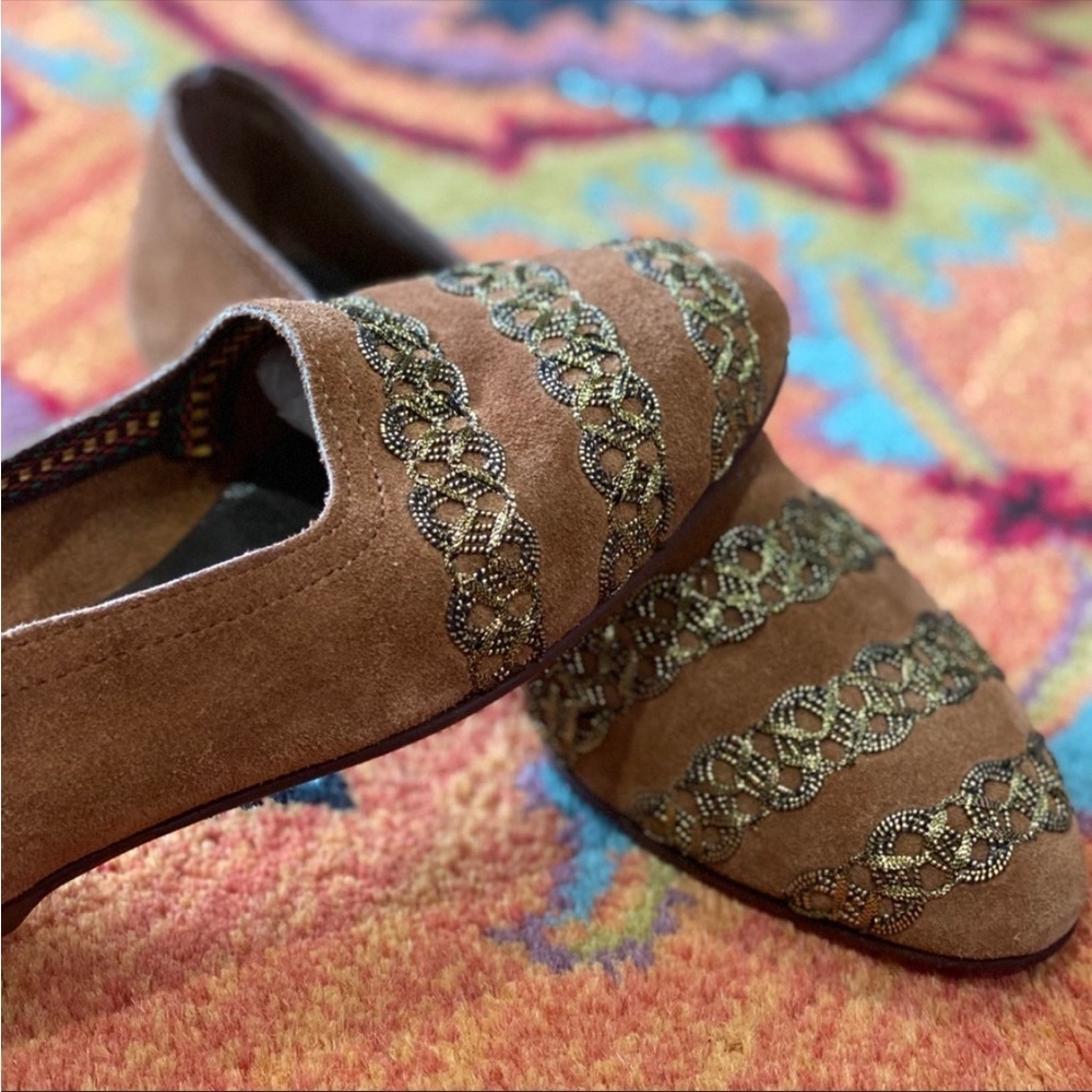 Vintage 1990 Emanuela Passeri Suede Flats - Picture 7 of 8